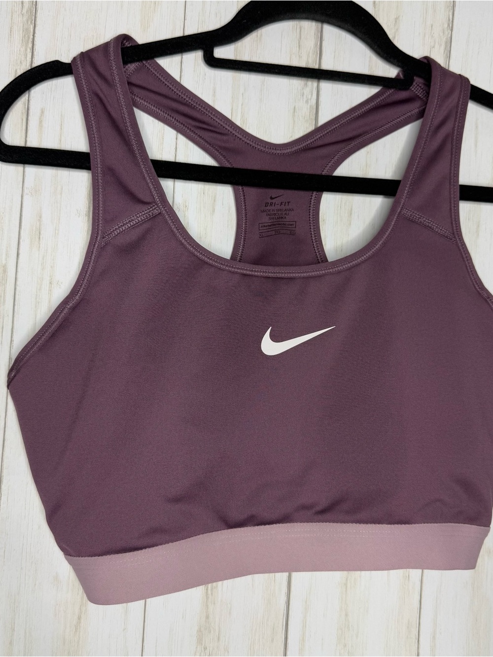 Nike Dri-FIT Dusty Mauve Pink Sports Bra Women's. XL